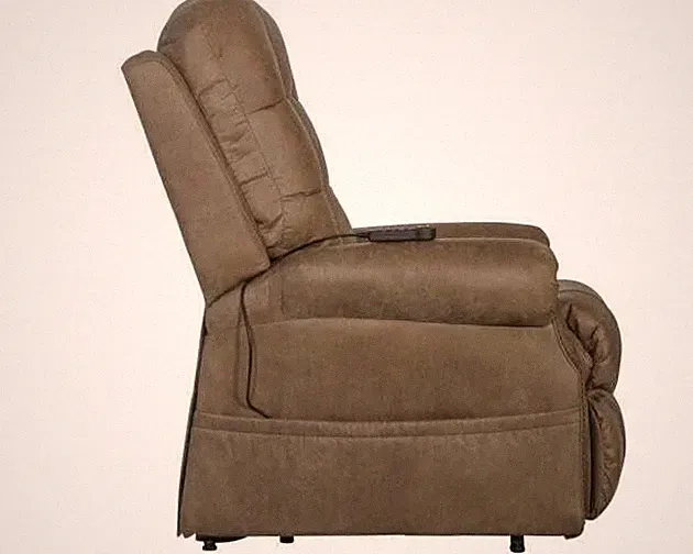 Catnapper Ramsey Power Lift Lay Flat Recliner w/Heat & Massage-Silt