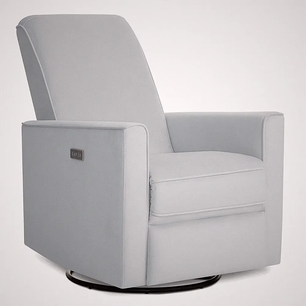 Contemporary Upholstered Glider Recliner with USB Ports for Modern Living Spaces